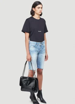 Logo-Print Boxy T-Shirt>Saint Laurent Clearance