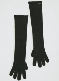 Men Saint Laurent Gloves^Long Cashmere Knit Gloves