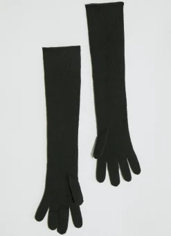 Men Saint Laurent Gloves^Long Cashmere Knit Gloves