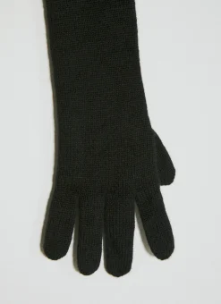 Men Saint Laurent Gloves^Long Cashmere Knit Gloves