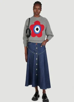 Long Flared Denim Skirt>Kenzo Best