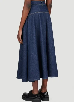 Long Flared Denim Skirt></noscript>Kenzo Best