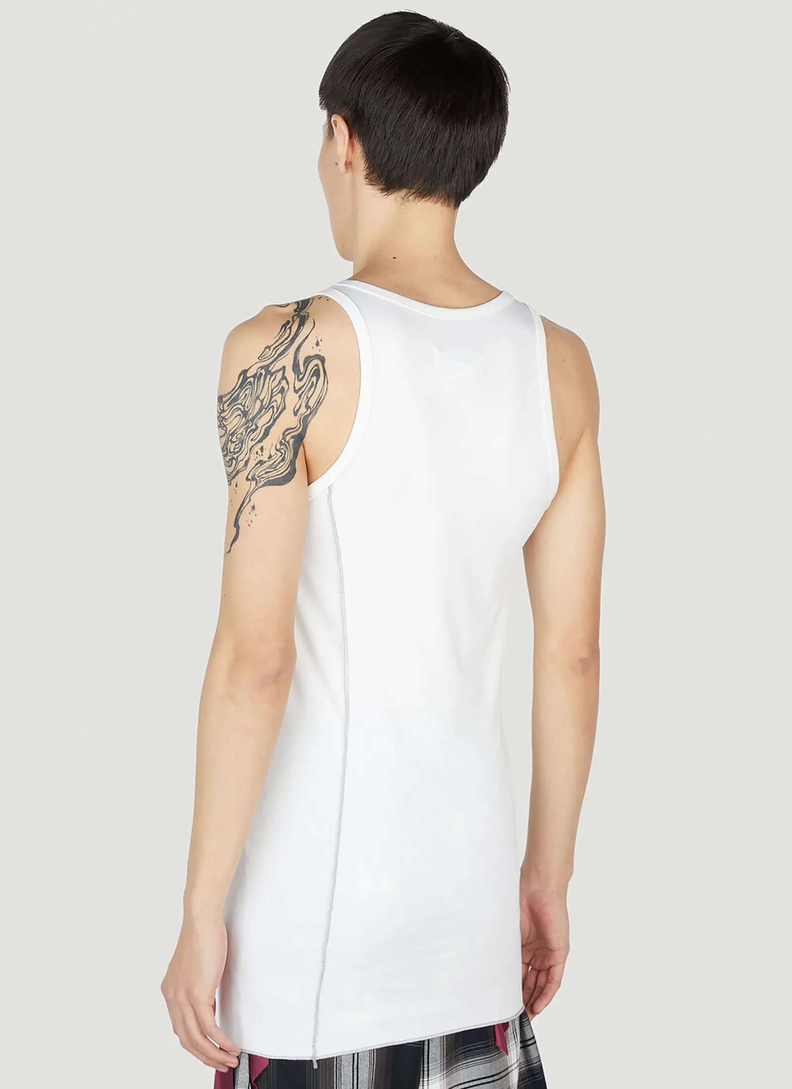Men Sulvam Tops^Long Tank Top