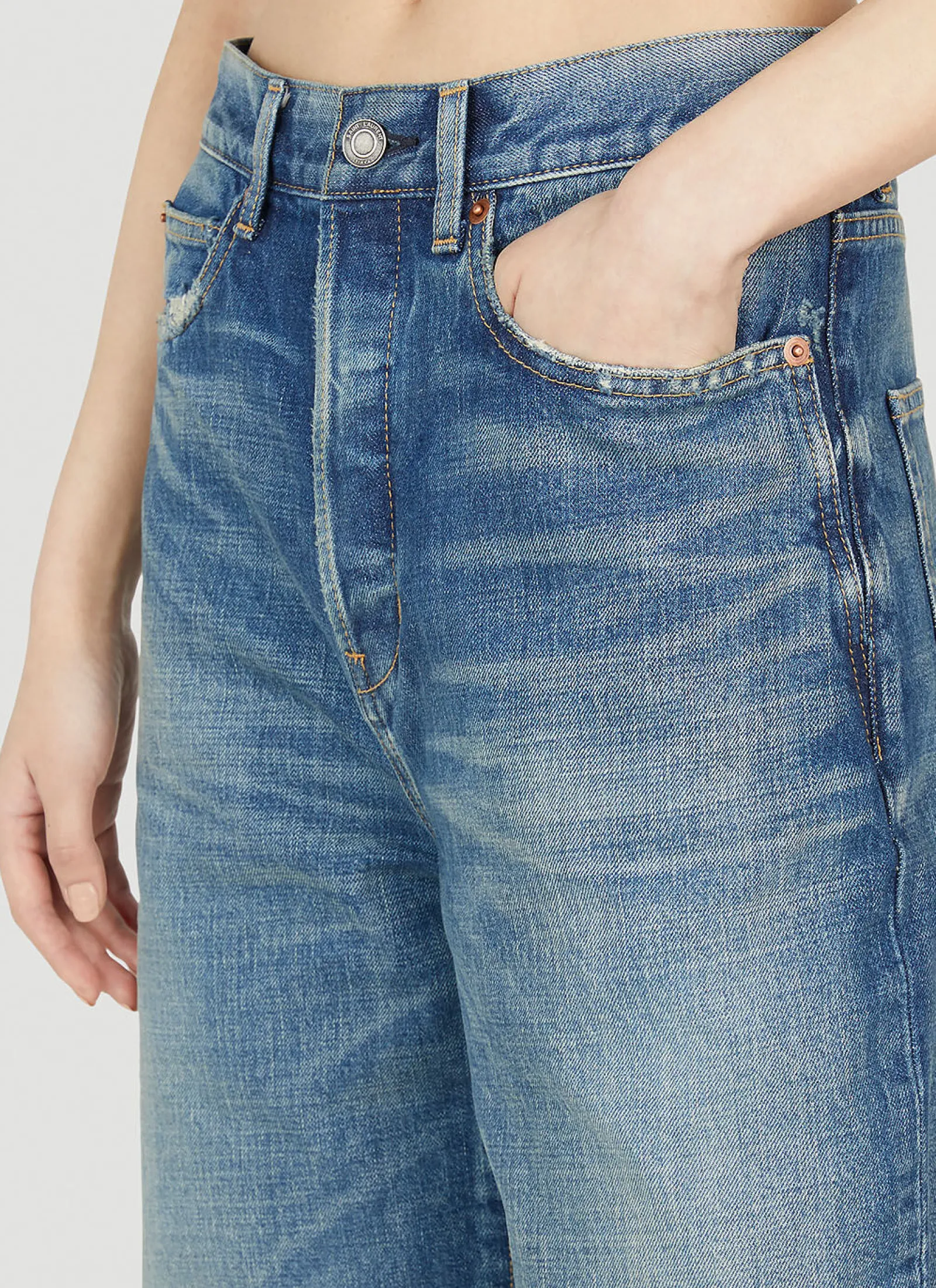 Low Rise Jeans>Saint Laurent Hot