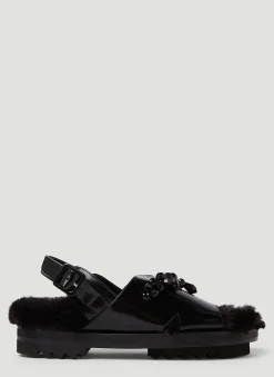 Low Trek Faux Fur Sandals>Simone Rocha Hot