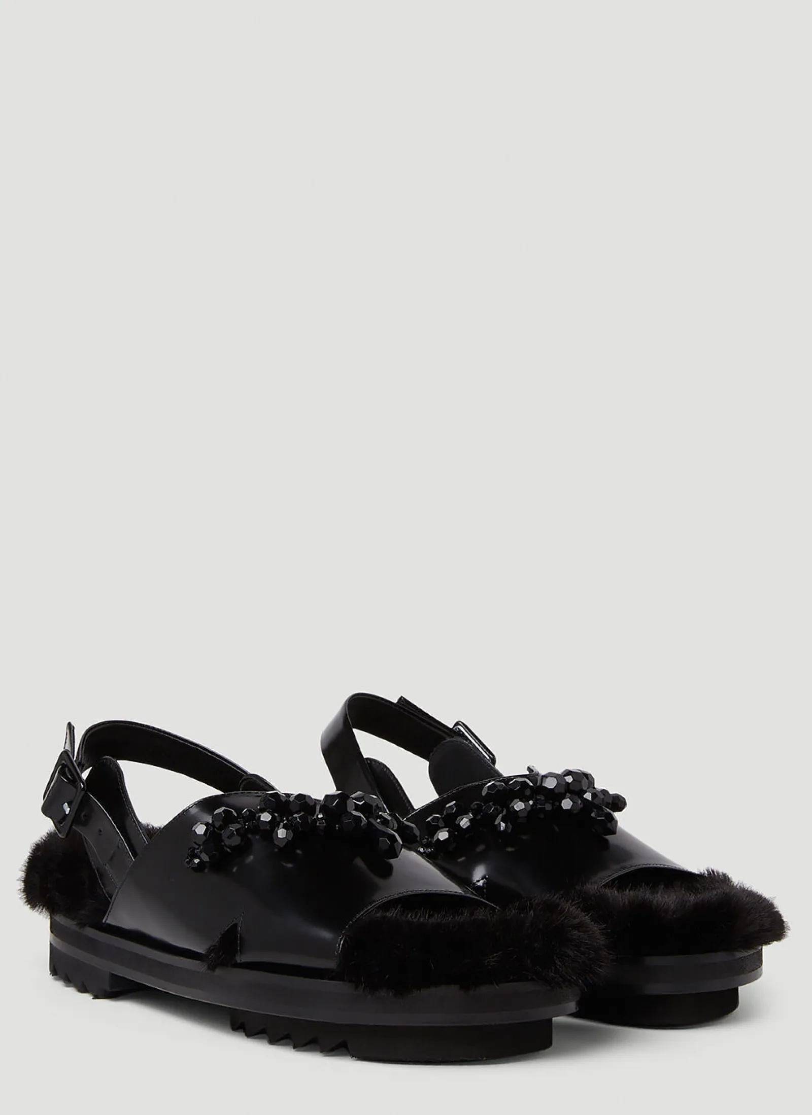 Low Trek Faux Fur Sandals>Simone Rocha Hot