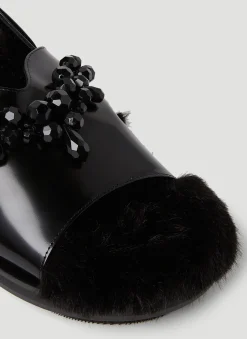 Low Trek Faux Fur Sandals><noscript><img width=