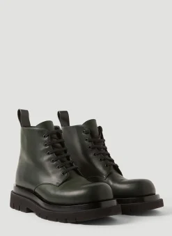 Men Bottega Veneta Boots^Lug Lace-Up Ankle Boots