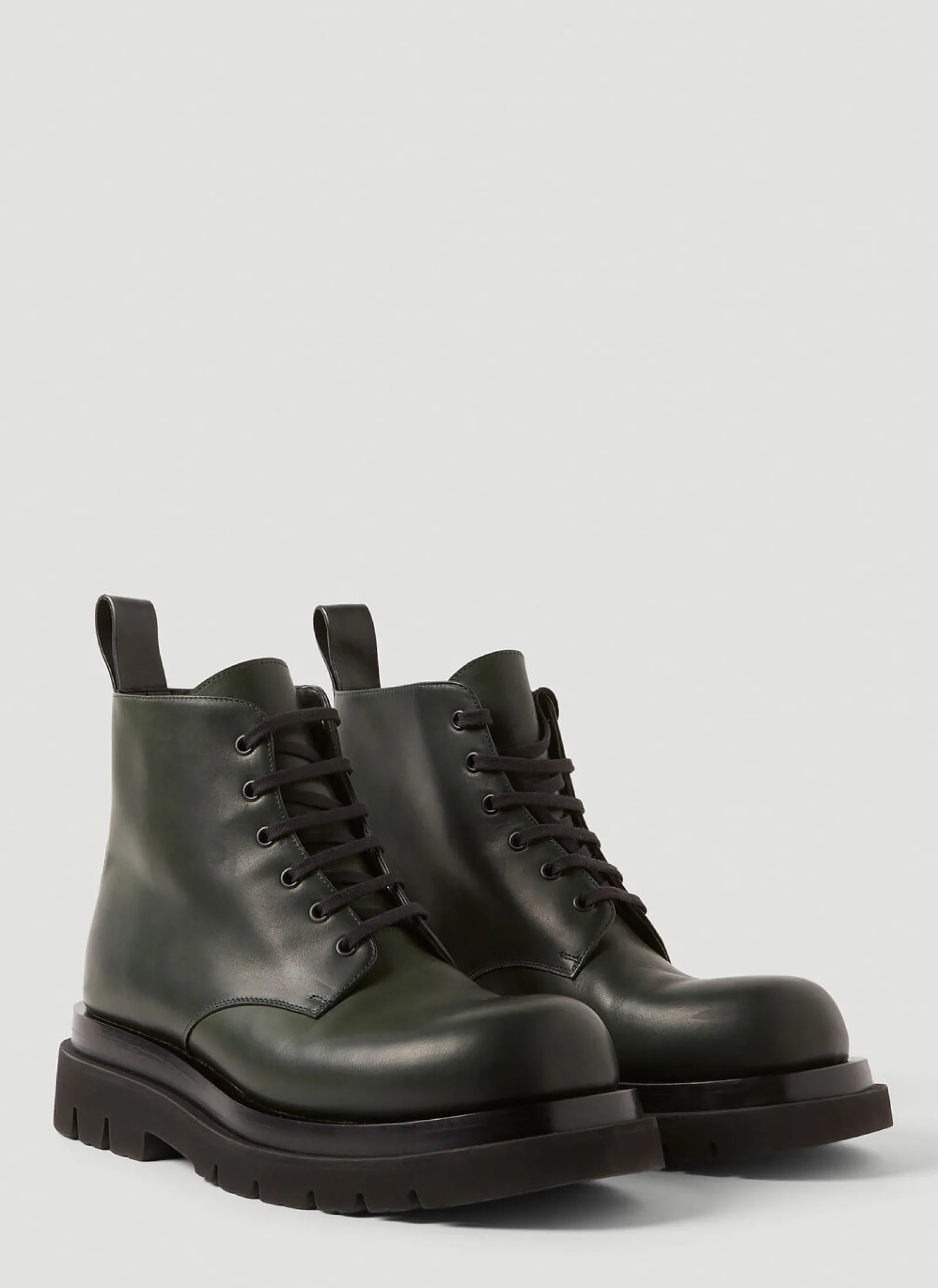 Men Bottega Veneta Boots^Lug Lace-Up Ankle Boots