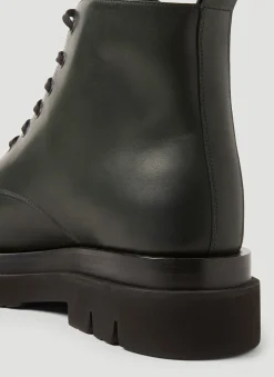 Men Bottega Veneta Boots^Lug Lace-Up Ankle Boots