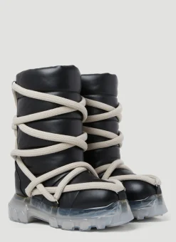 Men Rick Owens Boots^Lunar Tractor Padded Leather Boots