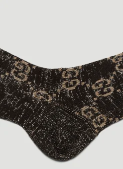 Men Gucci Socks^Lurex Gg Motif Stretch Socks