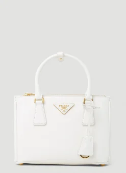 Lux Logo Plaque Handbag>Prada