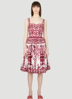Majolica Print Dress>Dolce & Gabbana Hot