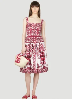 Majolica Print Dress>Dolce & Gabbana Hot