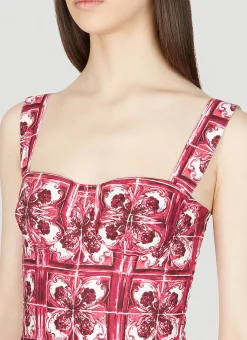 Majolica Print Dress></noscript>Dolce & Gabbana Hot