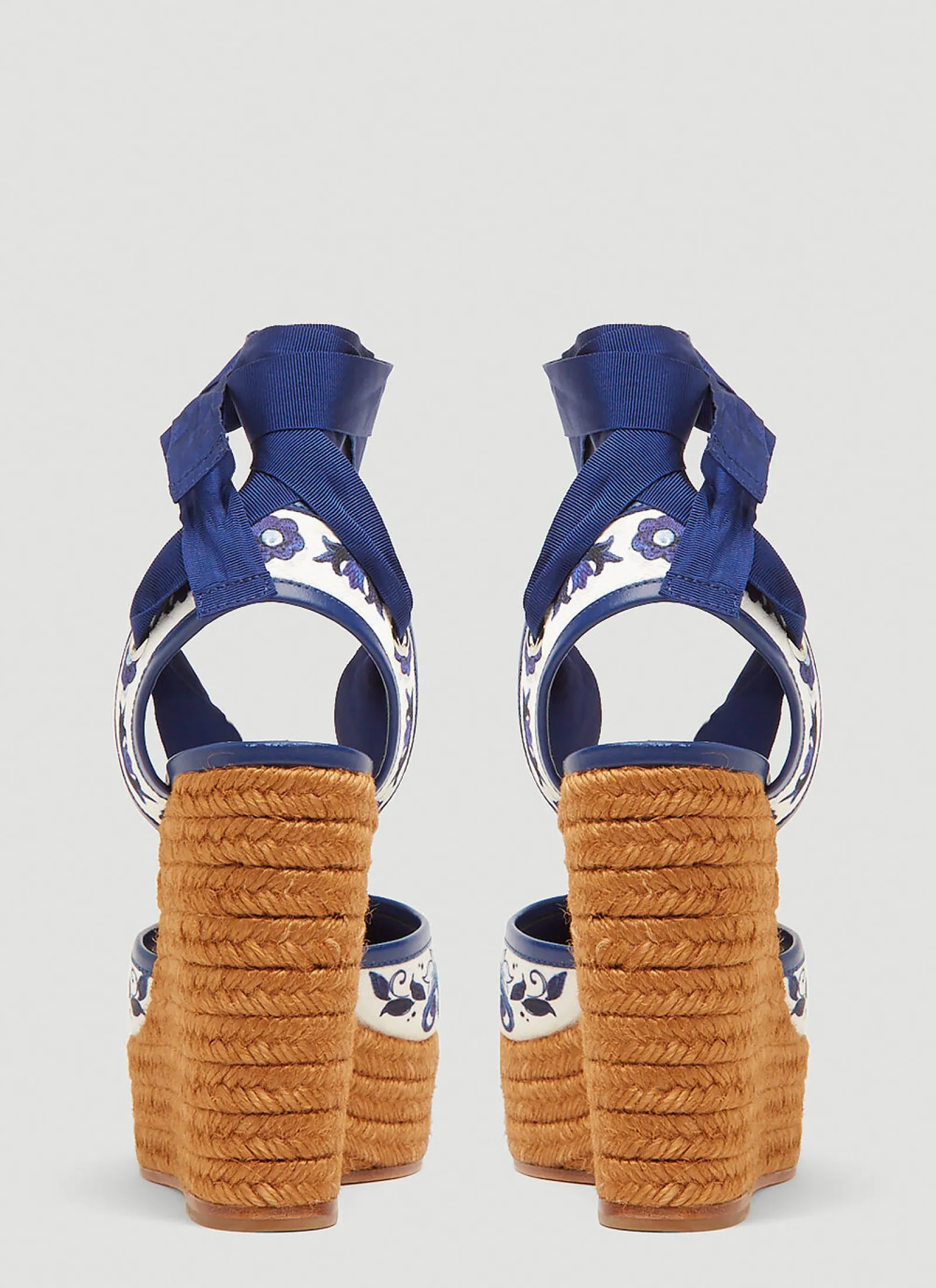 Majolica Print Espadrille Wedges>Dolce & Gabbana Clearance