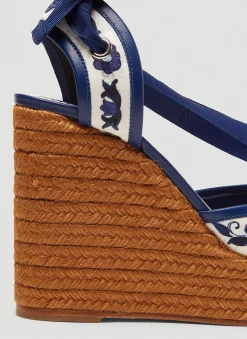 Majolica Print Espadrille Wedges><noscript><img width=