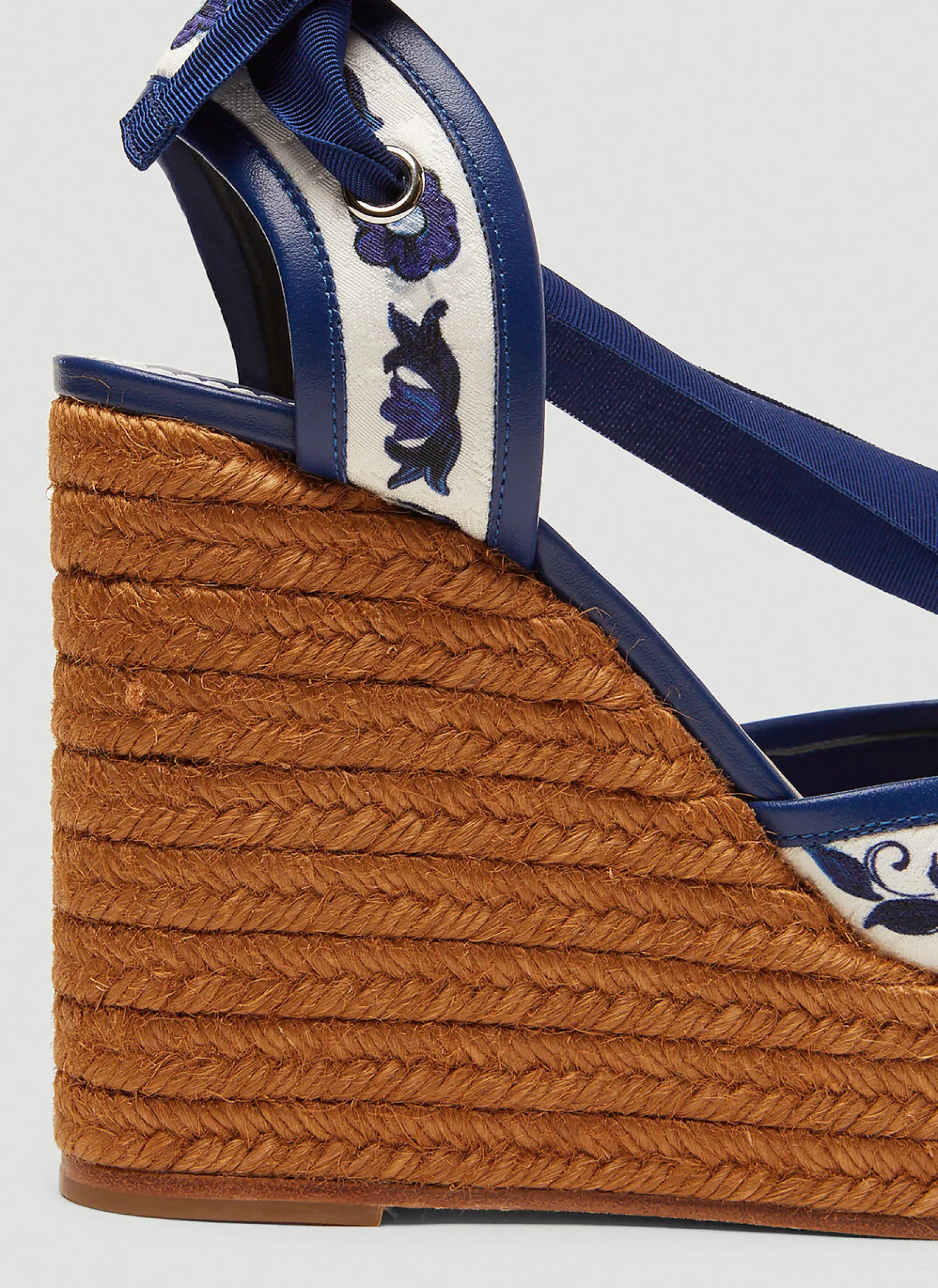 Majolica Print Espadrille Wedges>Dolce & Gabbana Clearance