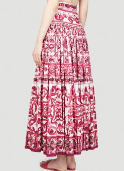Majolica Print Maxi Skirt></noscript>Dolce & Gabbana Hot