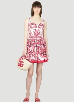 Majolica Print Skirt>Dolce & Gabbana Outlet