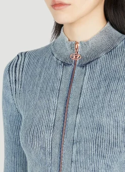 M-Anafi Ribbed Zip Top></noscript>Diesel Sale