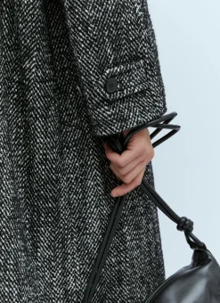 Men Dries Van Noten Coats^Marled Long Wool Coat