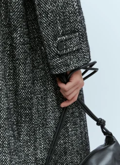 Men Dries Van Noten Coats^Marled Long Wool Coat