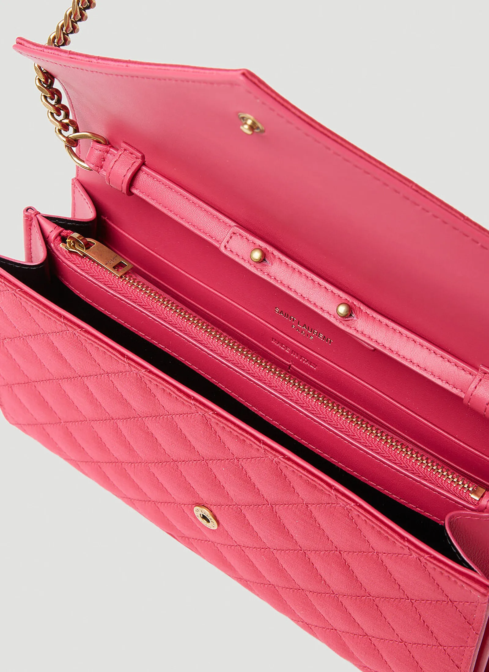 Men Saint Laurent Wallets & Cardholders^Matelasse Envelope Chain Wallet