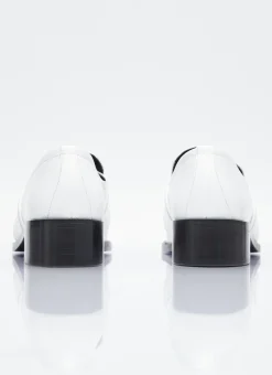 Maxi Croco Embossed Leather Loafers></noscript>BY FAR New