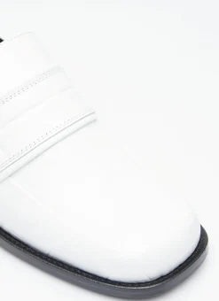 Maxi Croco Embossed Leather Loafers></noscript>BY FAR New