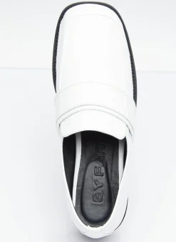 Maxi Croco Embossed Leather Loafers></noscript>BY FAR New