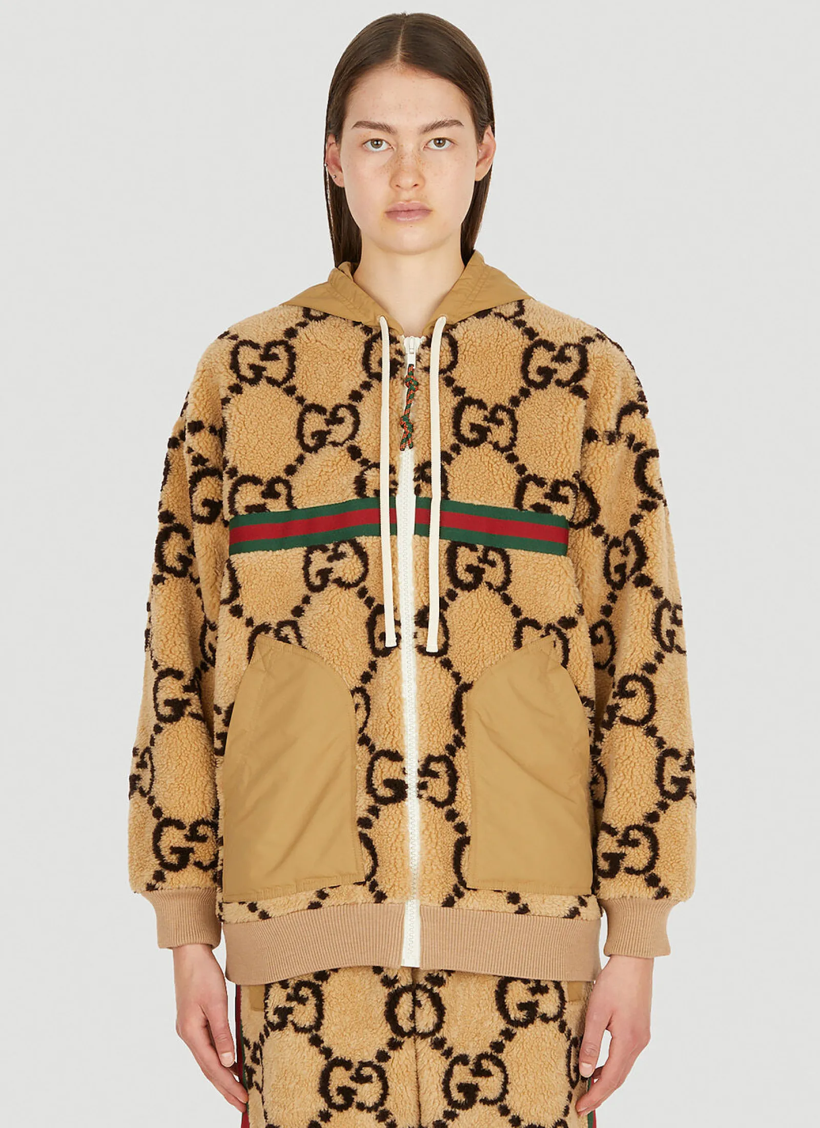 Maxi Gg Faux Fux Sweatshirt>Gucci Outlet