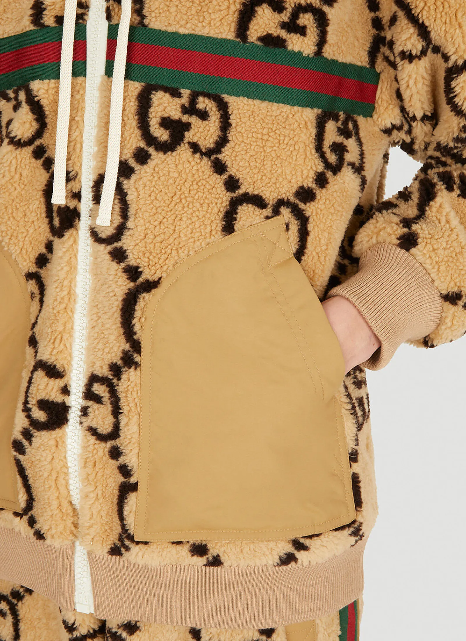 Maxi Gg Faux Fux Sweatshirt>Gucci Outlet