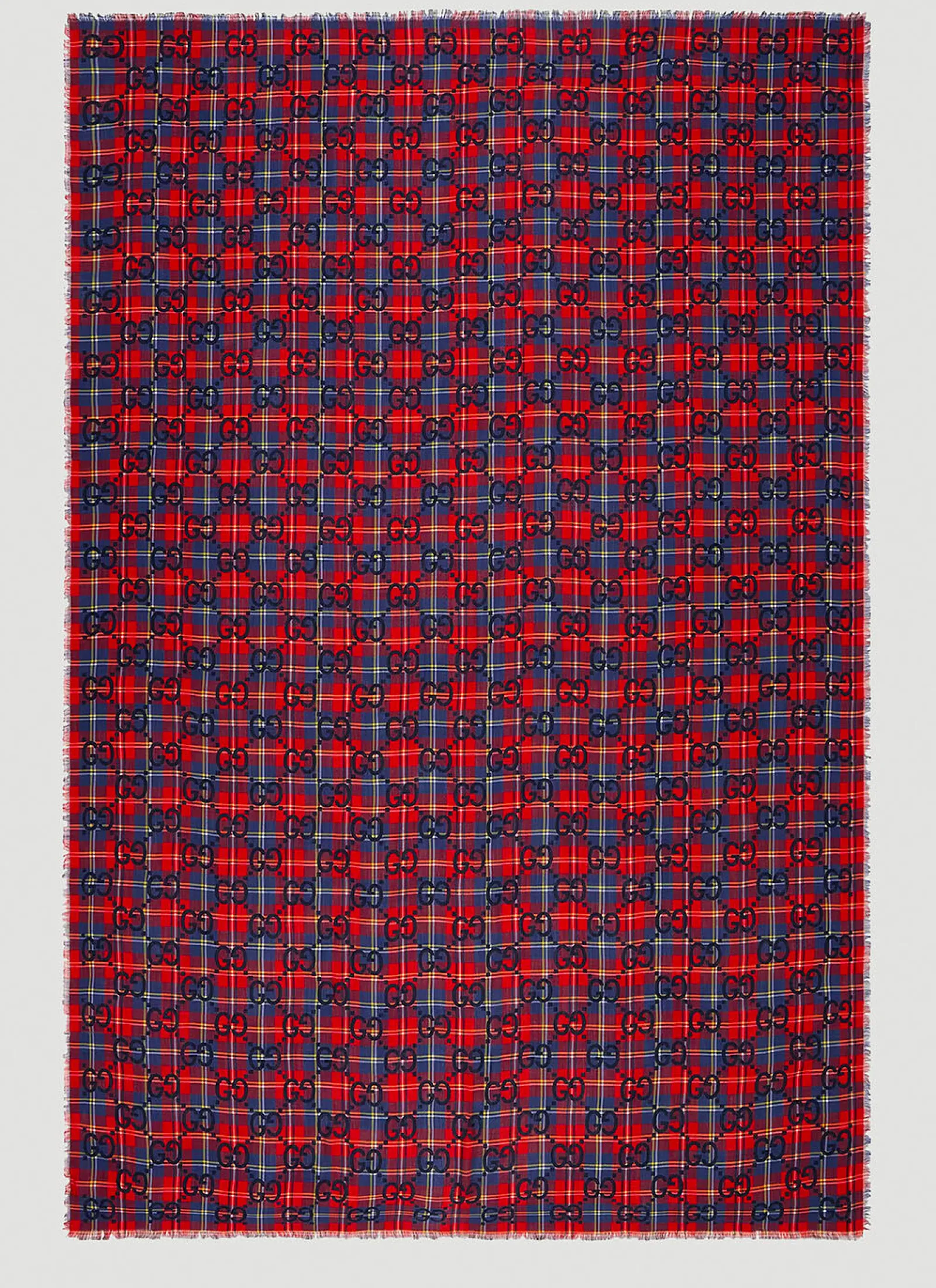 Men Gucci Scarves^Maxi Gg Tartan Scarf