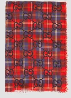 Men Gucci Scarves^Maxi Gg Tartan Scarf