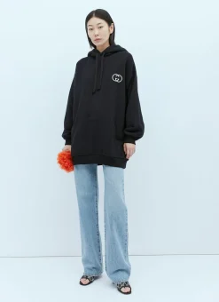 Maxi Interlocking Gg Hooded Sweatshirt>Gucci Outlet