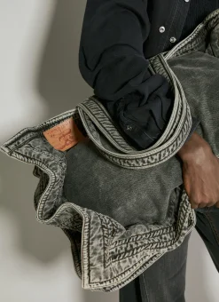 Men Y/Project Tote Bags^Maxy Wire Cabas Denim Bag