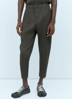 Men Homme Plissé Issey Miyake Pants^Mc July Pleated Knit Pants