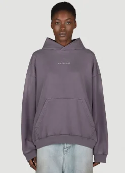 Medium-Fit Logo Print Hooded Sweatshirt>Balenciaga Best