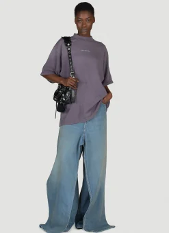 Medium-Fit Logo Print T-Shirt>Balenciaga Sale