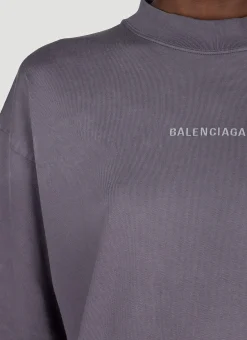Medium-Fit Logo Print T-Shirt></noscript>Balenciaga Sale