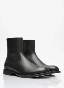 Men Lanvin Boots^Medley Zip Ankle Boots