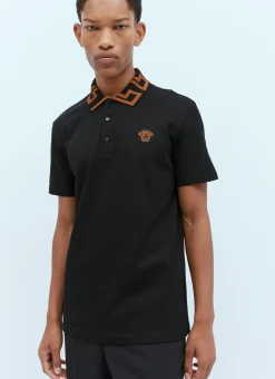 Men Versace Polo Shirts^Medusa Greca Polo Shirt