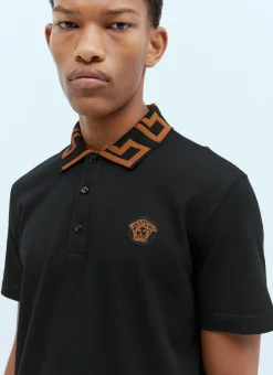 Men Versace Polo Shirts^Medusa Greca Polo Shirt