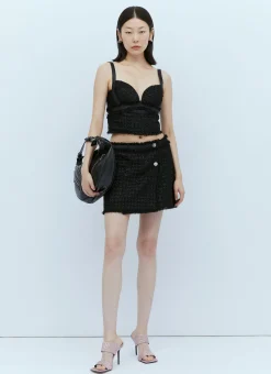 Medusa Tweed Mini Skirt>Versace Sale