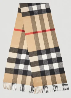 Men Burberry Scarves^Mega Check Scarf
