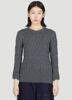 Merino Crisscross Sweater>Thom Browne Discount