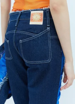 Mesh Construction Denim Jeans></noscript>Paula Canovas del Vas Clearance