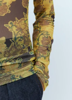 Mesh High Neck Top></noscript>Dries Van Noten